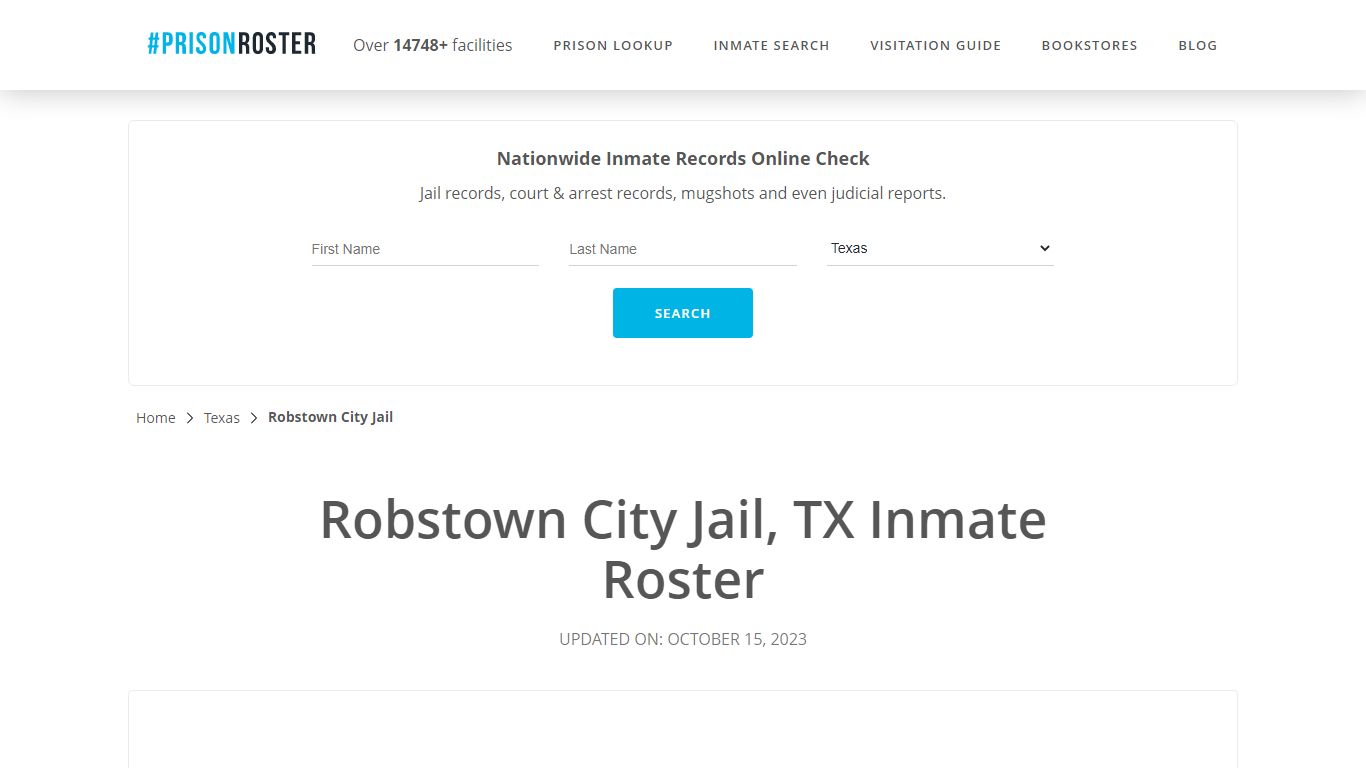 Robstown City Jail, TX Inmate Roster - Prisonroster